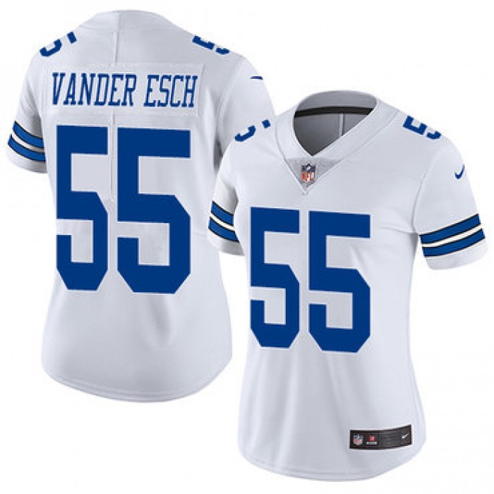 Nike Cowboys #55 Leighton Vander Esch White Women's Stitched NFL Vapor Untouchable Limited Jersey