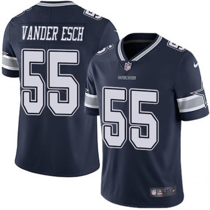 Nike Cowboys #55 Leighton Vander Esch Navy Blue Team Color Youth Stitched NFL Vapor Untouchable Limited Jersey