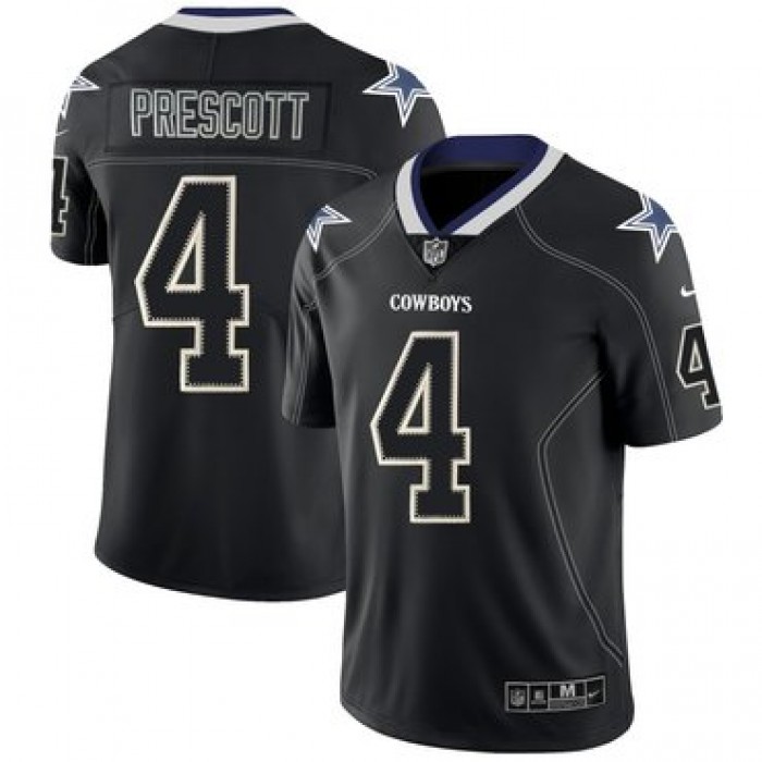 Nike Dallas Cowboys #4  Dal Prescott Black Shadow Legend Limited Jersey