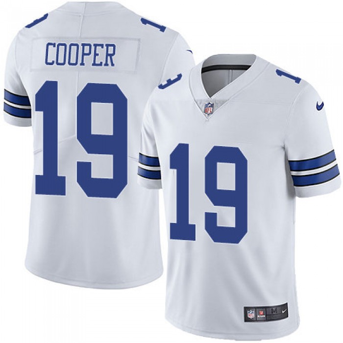 Youth Dallas Cowboys #19 Amari Cooper White Stitched Football Vapor Untouchable Limited Jersey