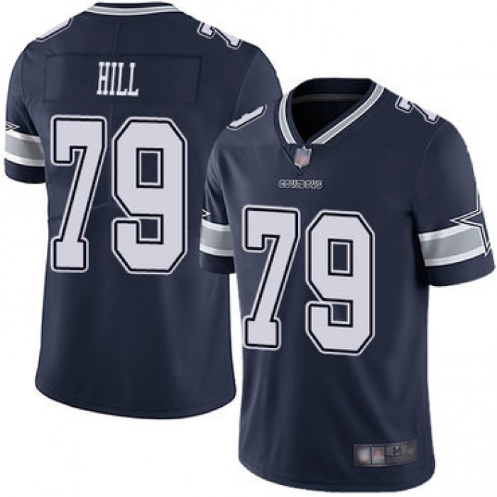 Cowboys #79 Trysten Hill Navy Blue Team Color Men's Stitched Football Vapor Untouchable Limited Jersey
