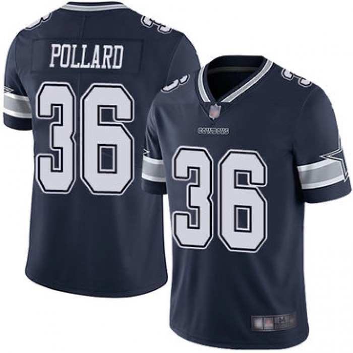Cowboys #36 Tony Pollard Navy Blue Team Color Men's Stitched Football Vapor Untouchable Limited Jersey