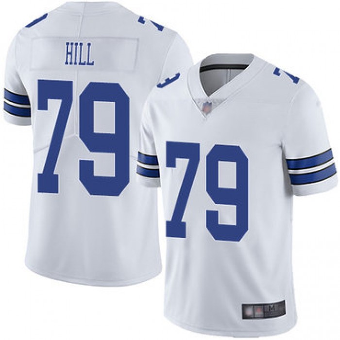 Cowboys #79 Trysten Hill White Men's Stitched Football Vapor Untouchable Limited Jersey