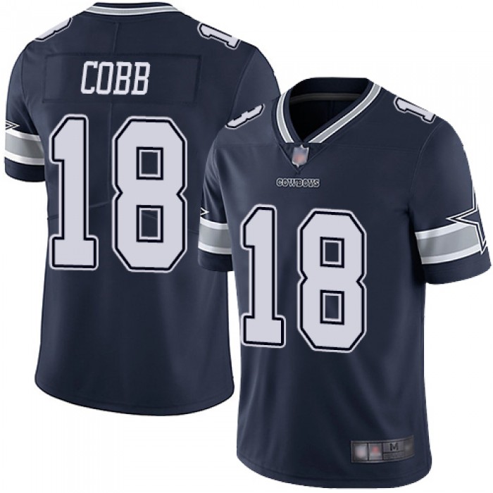 Cowboys #18 Randall Cobb Navy Blue Team Color Youth Stitched Football Vapor Untouchable Limited Jersey