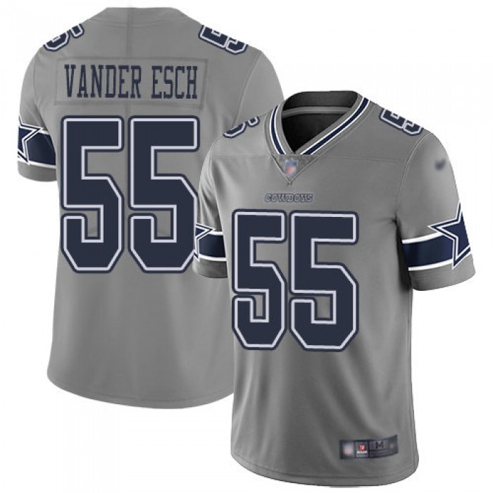 Cowboys #55 Leighton Vander Esch Gray Men's Stitched Football Limited Inverted Legend Jersey