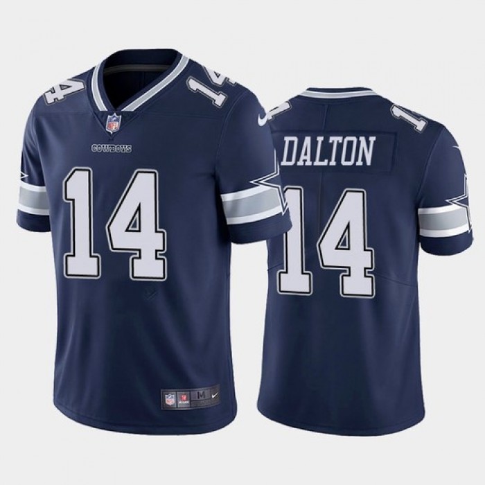 Men's Dallas Cowboys #14 Andy Dalton Navy Vapor Untouchable Stitched NFL Nike Limited Jersey