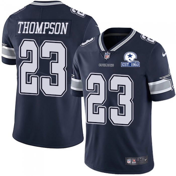 Nike Cowboys #23 Darian Thompson Navy Blue Team Color Men's Stitched With Established In 1960 Patch NFL Vapor Untouchable Limited Jersey