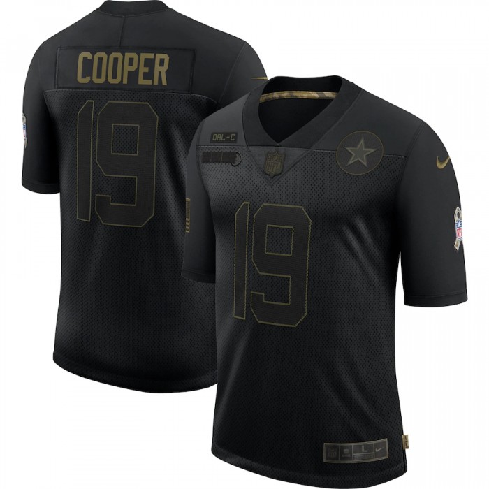 Nike Cowboys 19 Amari Cooper Black 2020 Salute To Service Limited Jersey