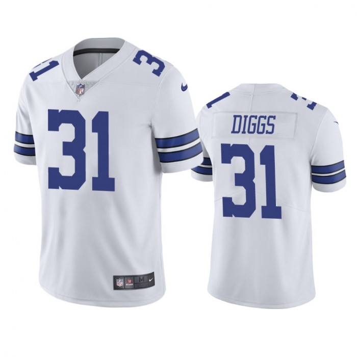 Men's Dallas Cowboys #31 Trevon Diggs White 2020 NFL Draft Vapor Limited Jersey