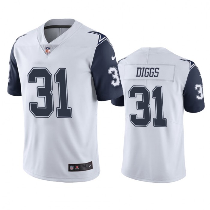 Men's Dallas Cowboys #31 Trevon Diggs White Color Rush Limited Jersey