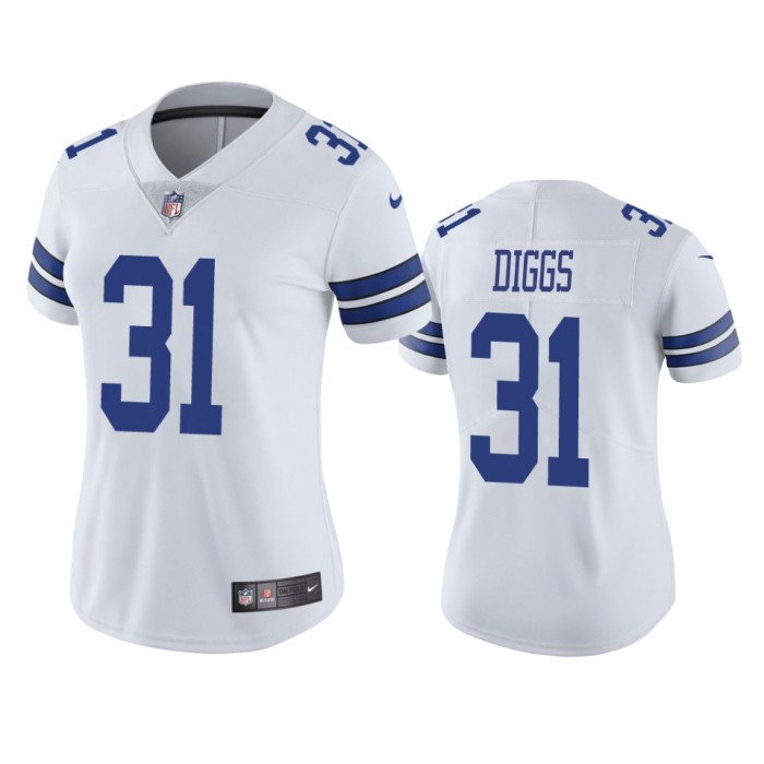 Women's Dallas Cowboys #31 Trevon Diggs White Vapor Untouchable Limited Jersey