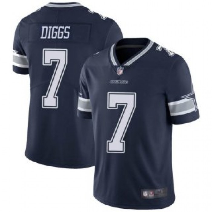 Men's Navy Dallas Cowboys #7 Trevon Diggs 2021 Vapor Limited Stitched Jersey