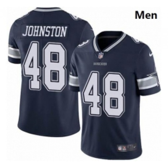 Men Dallas Cowboys #48 Daryl Johnston Nike Vapor Navy Blue Limited Jersey