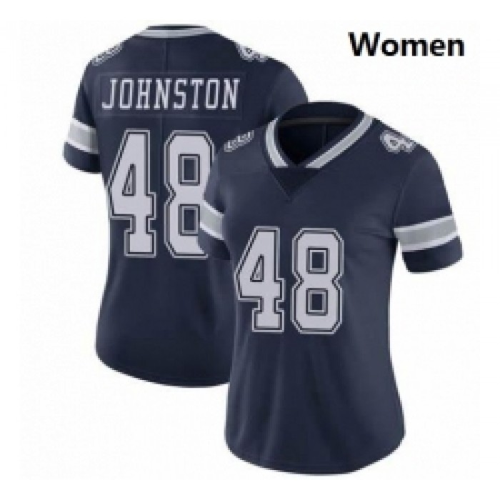 Women Dallas Cowboys #48 Daryl Johnston Nike Vapor Navy Blue Limited Jersey