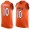 Men's Denver Broncos #10 Emmanuel Sanders Orange Hot Pressing Player Name & Number Nike NFL Tank Top Jersey