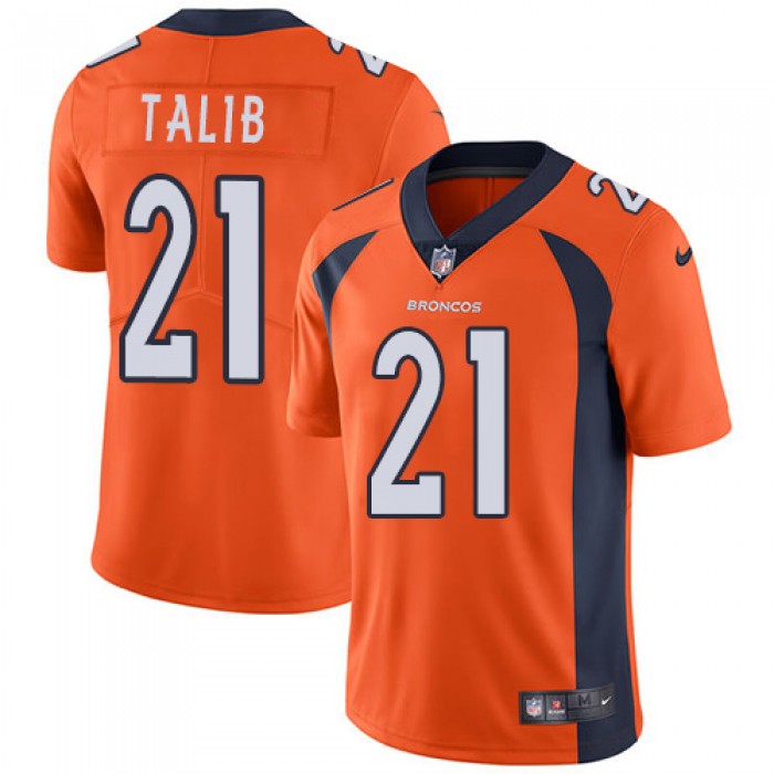 Nike Denver Broncos #21 Aqib Talib Orange Team Color Men's Stitched NFL Vapor Untouchable Limited Jersey