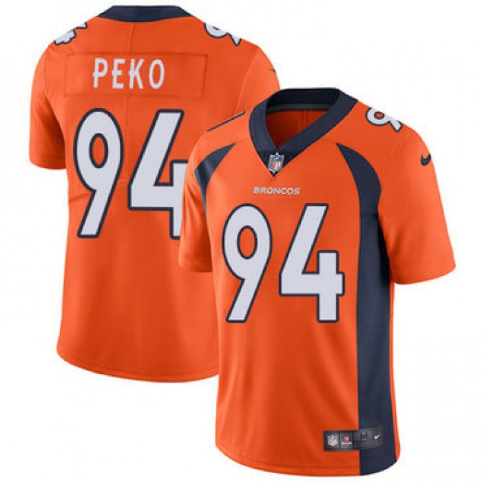 Nike Denver Broncos #94 Domata Peko Orange Team Color Men's Stitched NFL Vapor Untouchable Limited Jersey