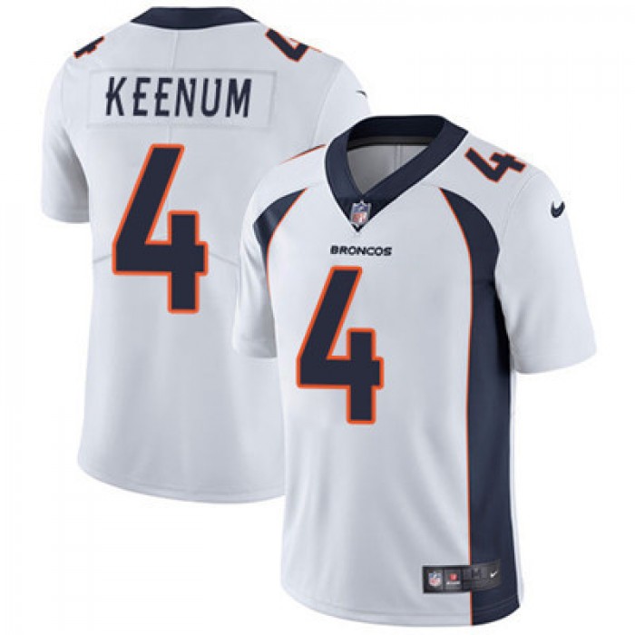 Nike Broncos #4 Case Keenum White Youth Stitched NFL Vapor Untouchable Limited Jersey