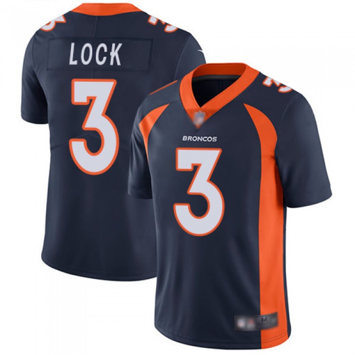Broncos #3 Drew Lock Navy Blue Alternate Men's Stitched Football Vapor Untouchable Limited Jersey