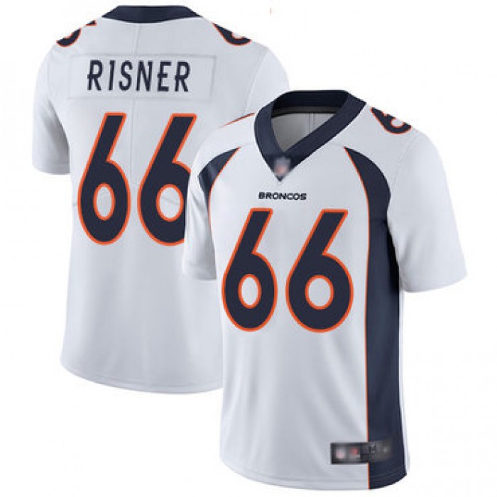 Broncos #66 Dalton Risner White Men's Stitched Football Vapor Untouchable Limited Jersey