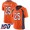 Nike Broncos #25 Chris Harris Jr Orange Men's Stitched NFL 100th Season Vapor Limited Jersey