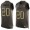 Men's Detroit Lions #20 Barry Sanders Green Salute to Service Hot Pressing Player Name & Number Nike NFL Tank Top Jersey