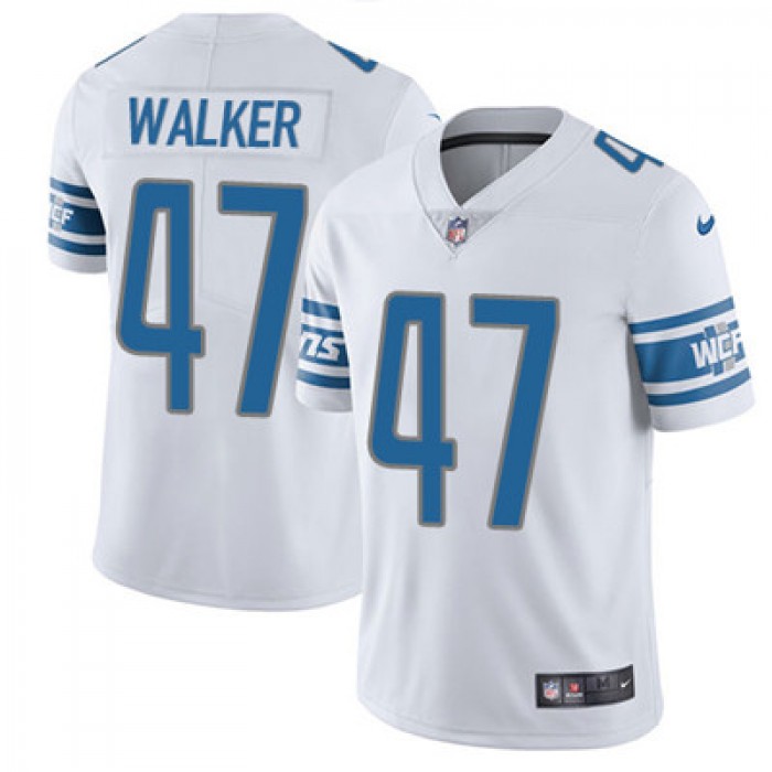 Nike Detroit Lions #47 Tracy Walker White Men's Stitched NFL Vapor Untouchable Limited Jersey