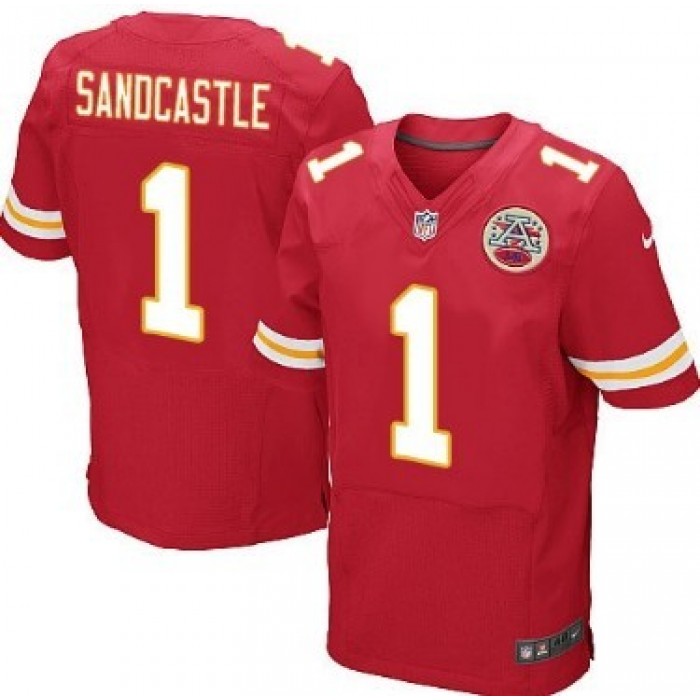 Nike Kansas City Chiefs #1 Leon Sandcastle Red Elite Jersey