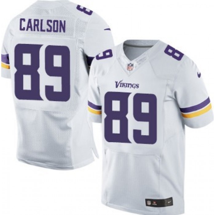 Nike Minnesota Vikings #89 John Carlson 2013 White Elite Jersey