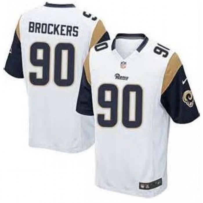 Nike St. Louis Rams #90 Michael Brockers White Elite Jersey
