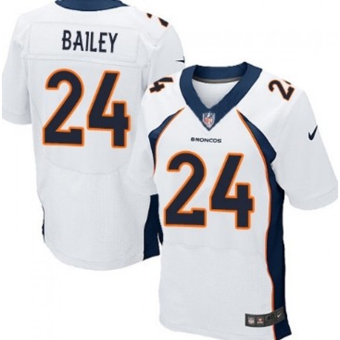 Nike Denver Broncos #24 Champ Bailey 2013 White Elite Jersey