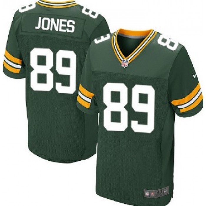 Nike Green Bay Packers #89 James Jones Green Elite Jersey