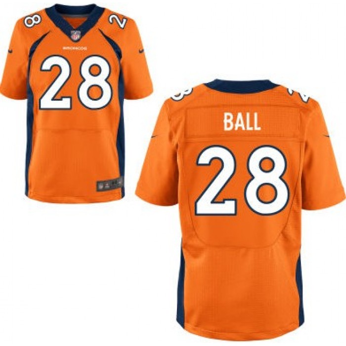 Nike Denver Broncos #28 Montee Ball 2013 Orange Elite Jersey