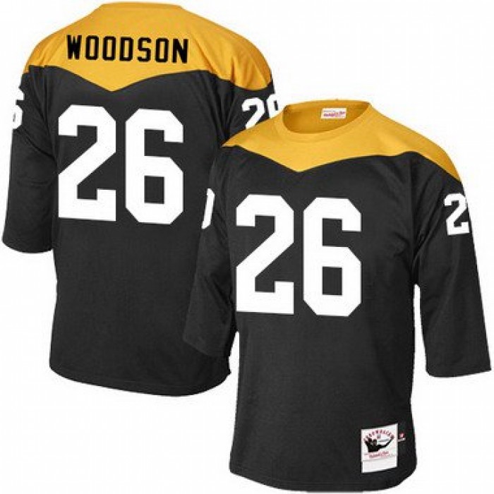 Men's Pittsburgh Steelers #26 Rod Woodson Black Retired Player 1967 Home Throwback NFL Jersey