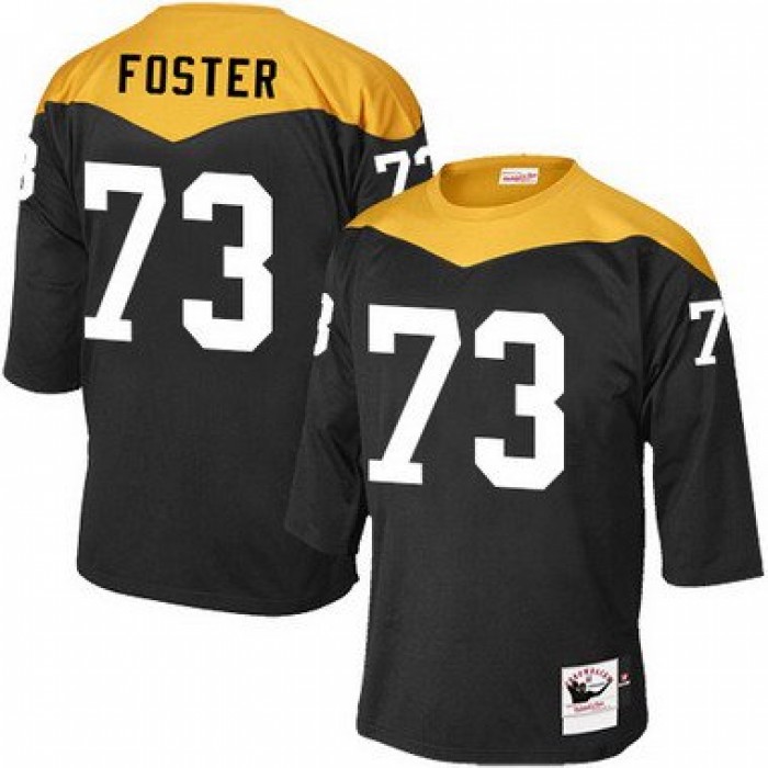 Men's Pittsburgh Steelers #73 Ramon Foster Black 1967 Home Throwback NFL Jersey