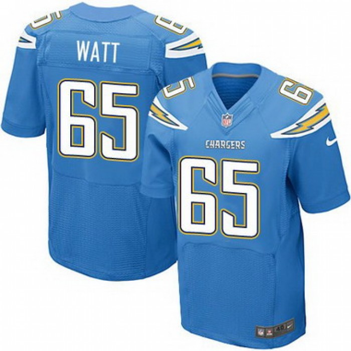 Men's San Diego Chargers #65 Chris Watt Light Blue Alternate NFL Nike Elite Jersey