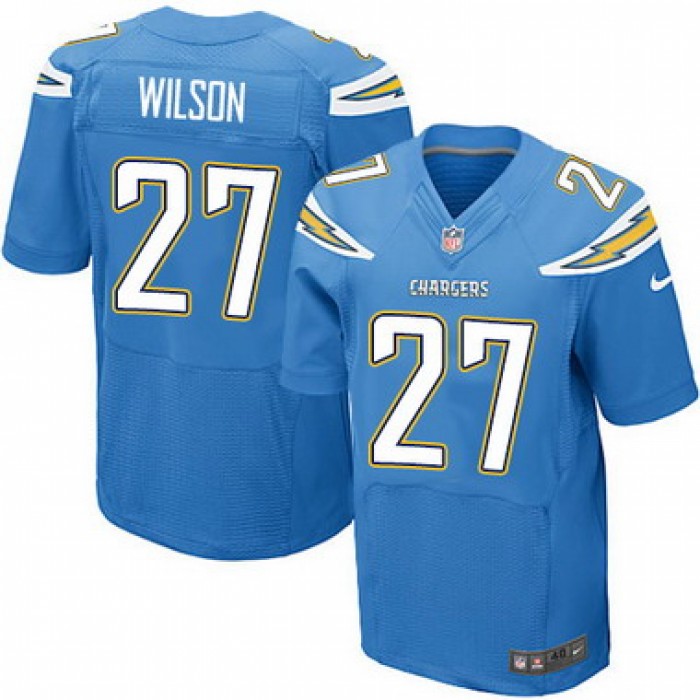 Men's San Diego Chargers #27 Jimmy Wilson Light Blue Alternate NFL Nike Elite Jersey