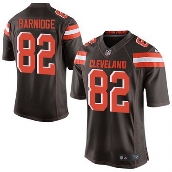 Men's Cleveland Browns #82 Gary Barnidge Brown Team Color 2015 NFL Nike Elite Jersey