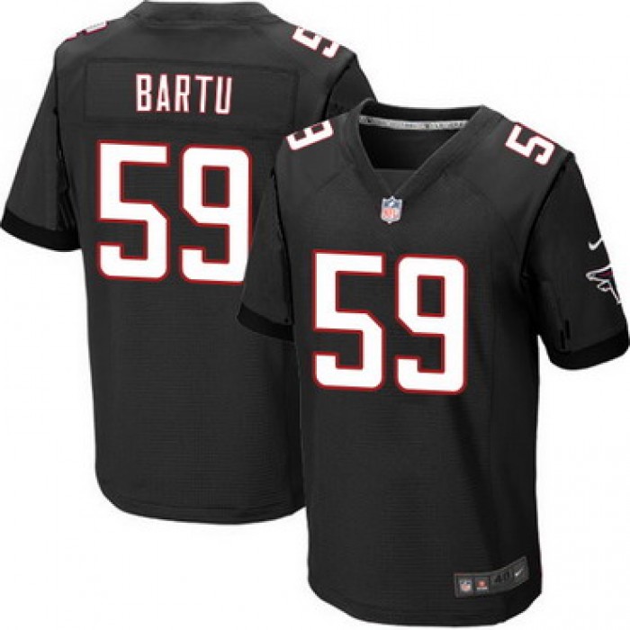Men's Atlanta Falcons #59 Joplo Bartu Black Alternate NFL Nike Elite Jersey