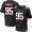 Men's Atlanta Falcons #95 Jonathan Babineaux Black Alternate NFL Nike Elite Jersey