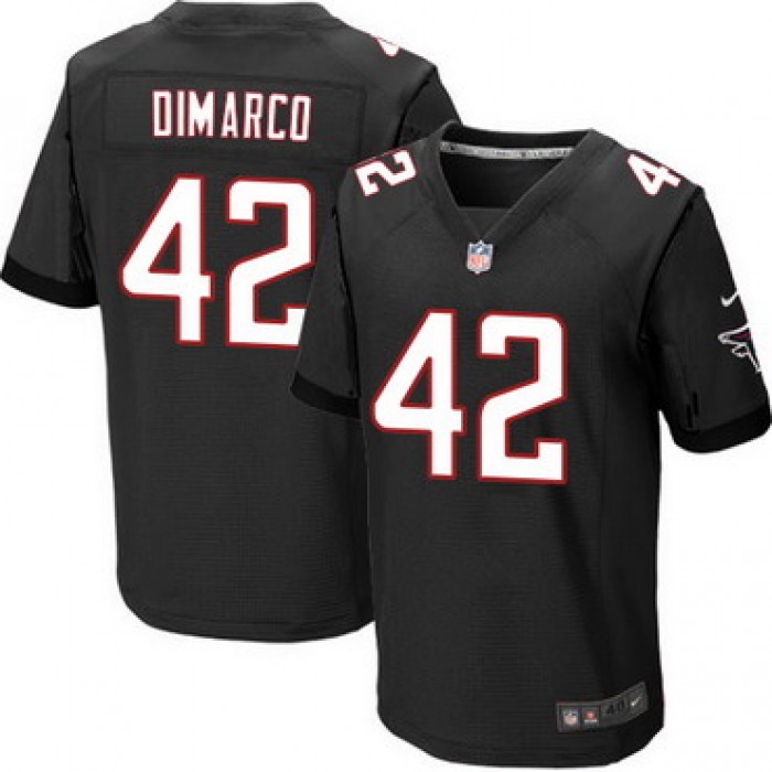 Men's Atlanta Falcons #42 Patrick DiMarco Black Alternate NFL Nike Elite Jersey