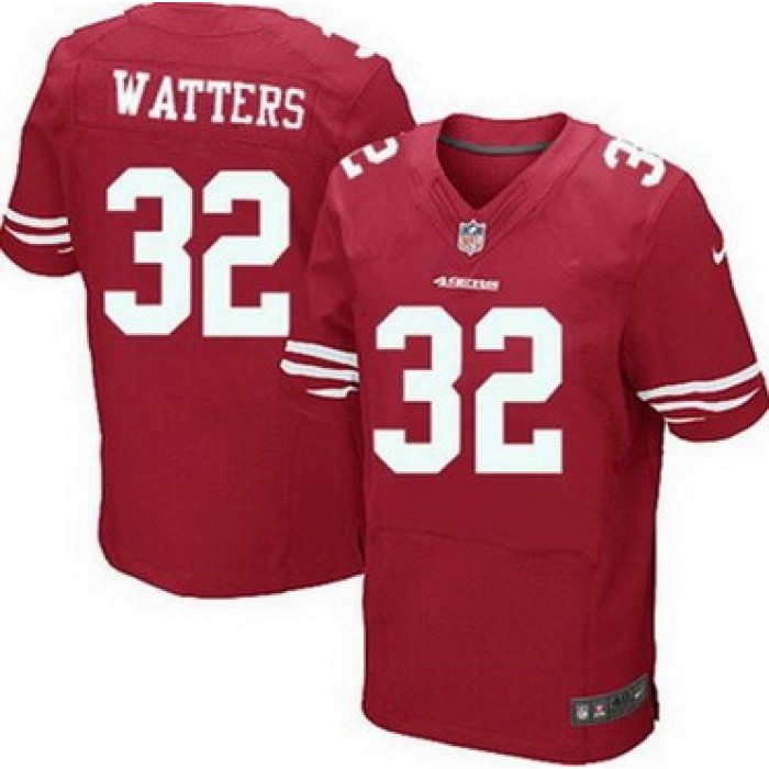 Men's San Francisco 49ers #32 Ricky Watters Scarlet Red Retired Player NFL Nike Elite Jersey