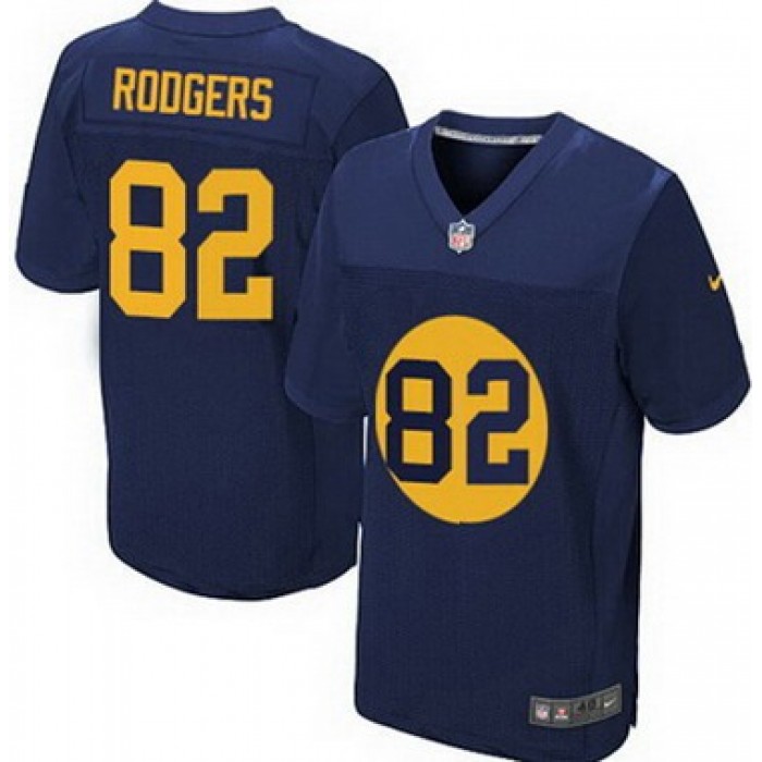 Men's Green Bay Packers #82 Richard Rodgers Navy Blue Alternate NFL Nike Elite Jersey