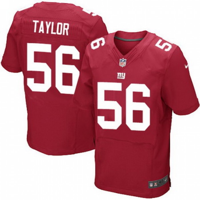 Men's New York Giants #56 Lawrence Taylor Red Alternate NFL Nike Elite Jersey