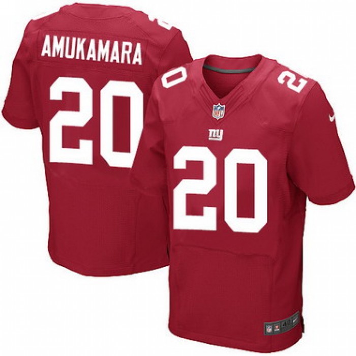 Men's New York Giants #20 Prince Amukamara Red Alternate NFL Nike Elite Jersey