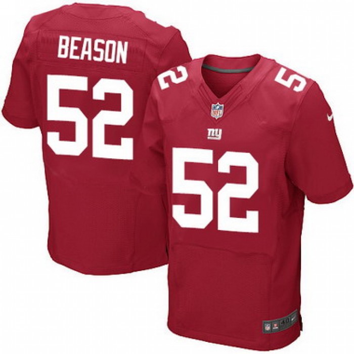 Men's New York Giants #52 Jon Beason Red Alternate NFL Nike Elite Jersey
