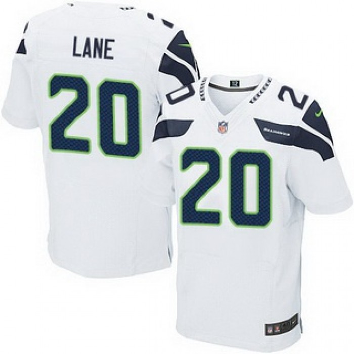 Men's Seattle Seahawks #20 Jeremy Lane White Road NFL Nike Elite Jersey