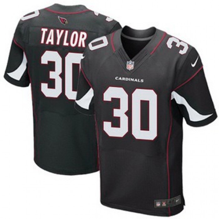 Men's Arizona Cardinals #30 Stepfan Taylor Black Alternate NFL Nike Elite Jersey