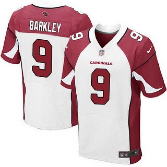 Men's Arizona Cardinals #9 Matt Barkley White Road NFL Nike Elite Jersey