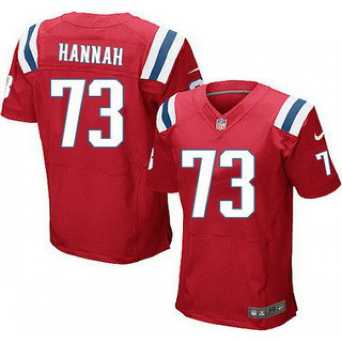 New England Patriots #73 John Hannah Red Retired Player NFL Nike Elite Jersey